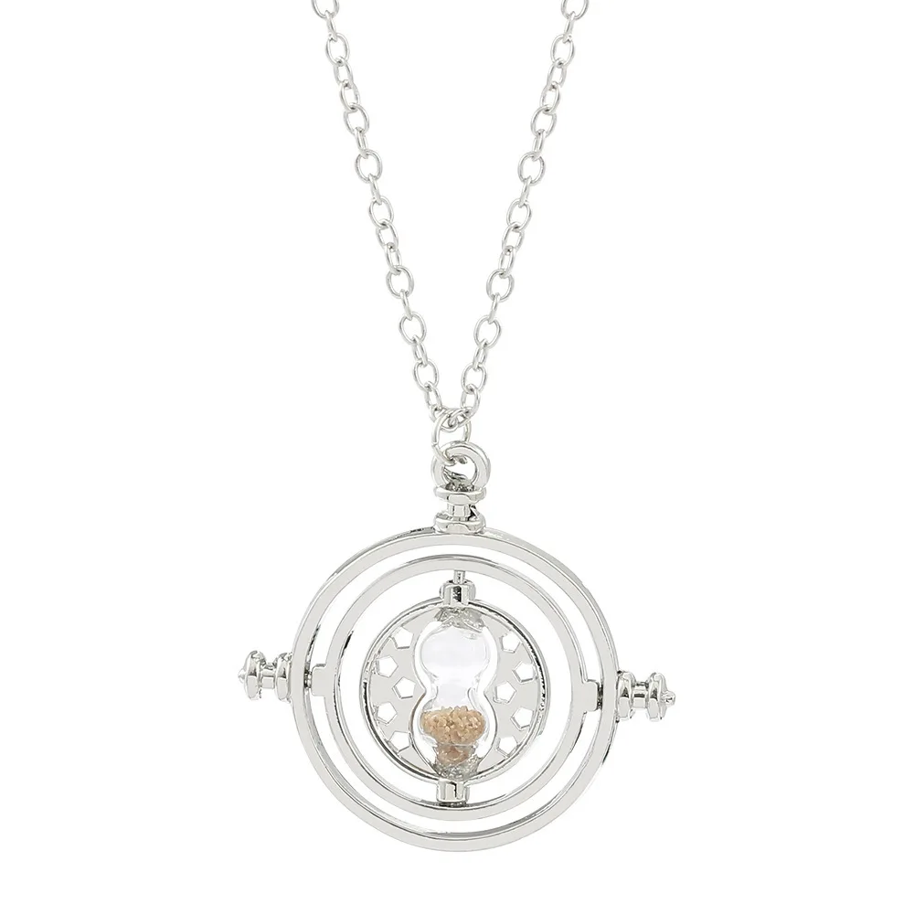 New Harried Time Necklace Timer Hourglass 360 Rotatable Potters Cosplay Props Astronomical Time Converter Magic School Fans Gift view 5