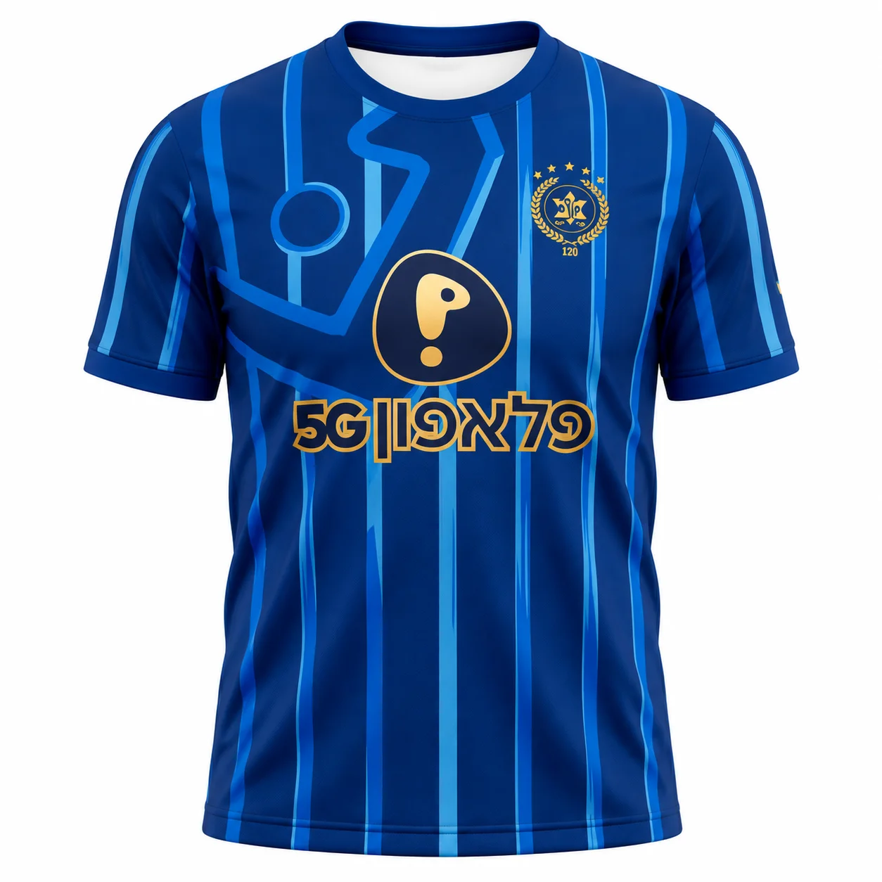 26-27 Sommer Bedrucktes Unisex Maccabi Tel Aviv Heim-Fußballtrikot Sport Schnelltrocknendes Atmungsaktives T-Shirt Lässiges Herren- und Damen-T-Shirt – Detail 6