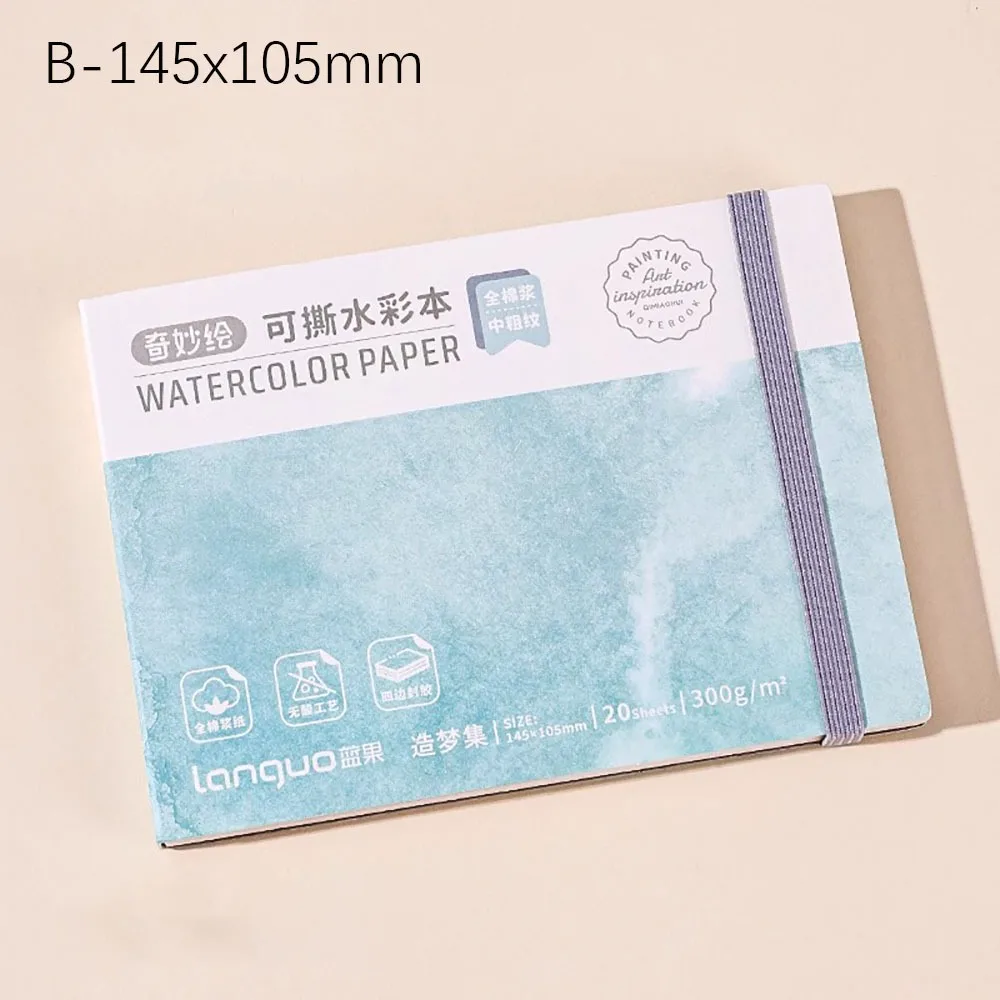 

High-quality Thick Paper Watercolor Book Tearable Art Supplies Sketchbook Inspiration Record Portable Draw Book