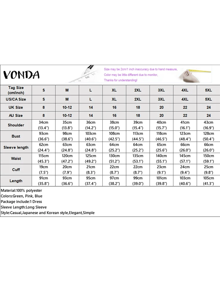 VONDA-Vestidos bohemios de manga larga con estampado Floral para mujer, vestido veraniego de fiesta con cuello redondo, Mini Vestidos sexis de fiesta cortos 2026