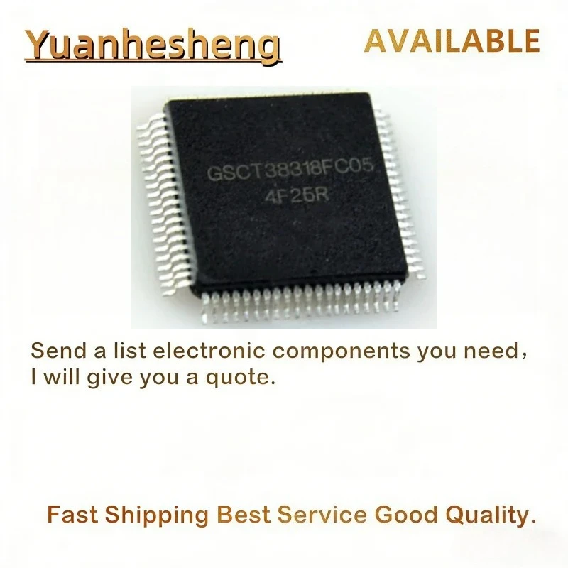 

5PCS/LOT GSCT38318FC05 QFP car Computer Chip board Driver Chips
