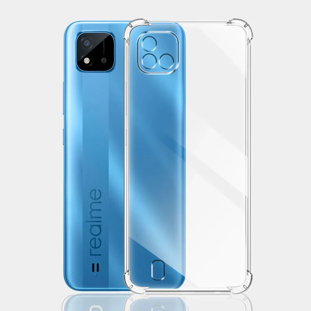 For Realme C11 2021 Case Silicone Soft Shockproof Transparent Cover For Realme C20 Clear Cases For Realme C11 2021 Funda Coque