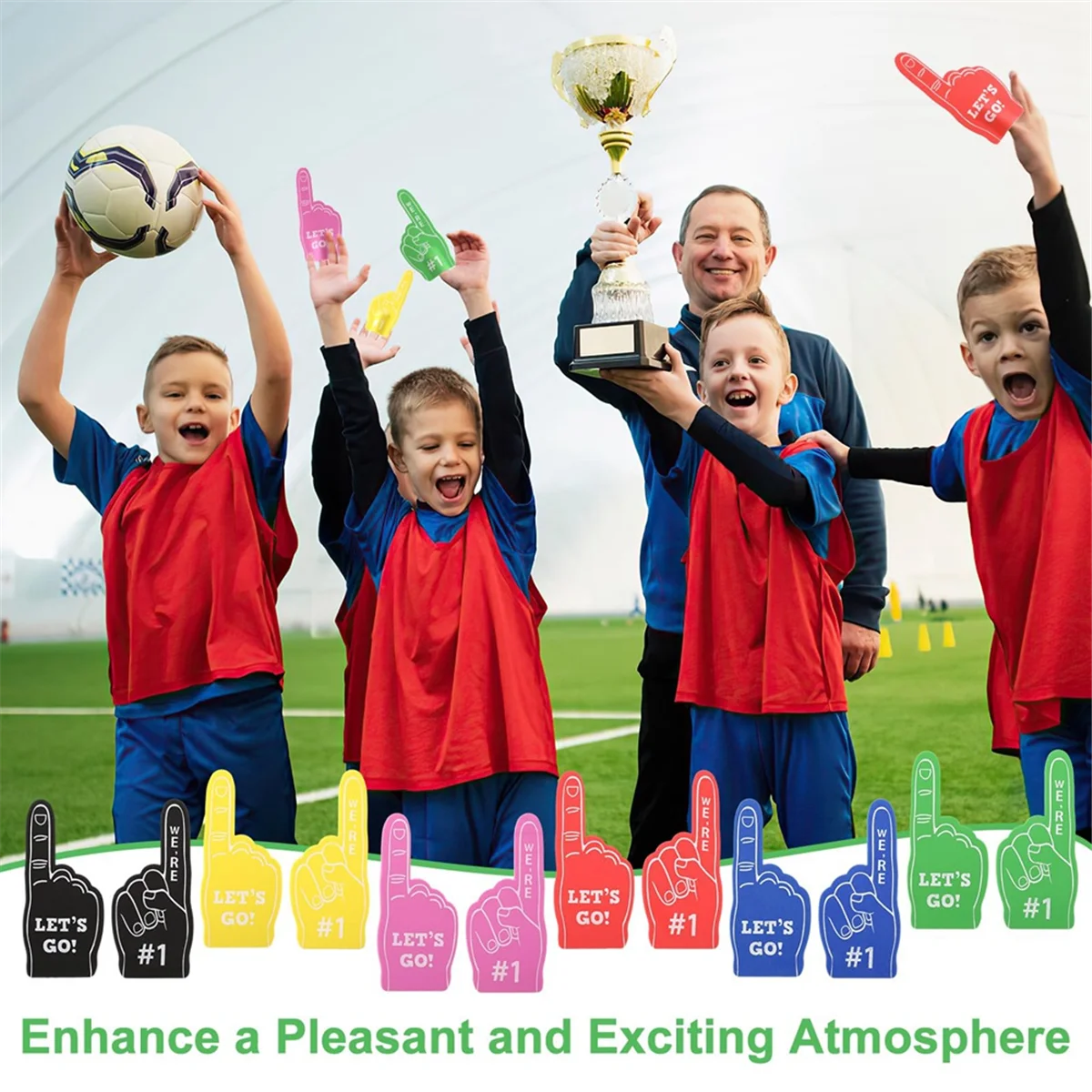 إصبع رياضي صغير من الرغوة ، عصي أحداث رياضية لكرة السلة وكرة القدم ، ألعاب الرقص ، لوازم الحفلات #5