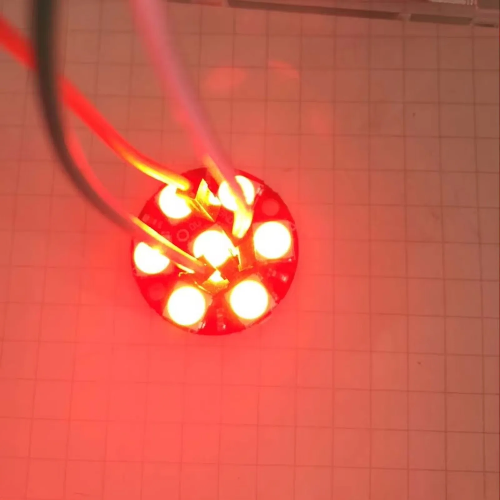 DIYmall 10 قطعة WS2812B 5050 RGB LED مصباح حلقي مع برامج تشغيل متكاملة 7 بت تحكم سلك واحد لاردوينو/راسبيري بي