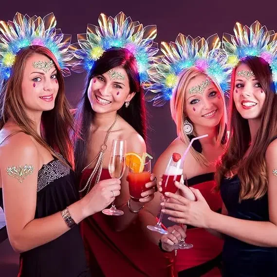 Stage party performance decorative headband laser luminous headband Girls women headwear Hair Styling Tools Accessories