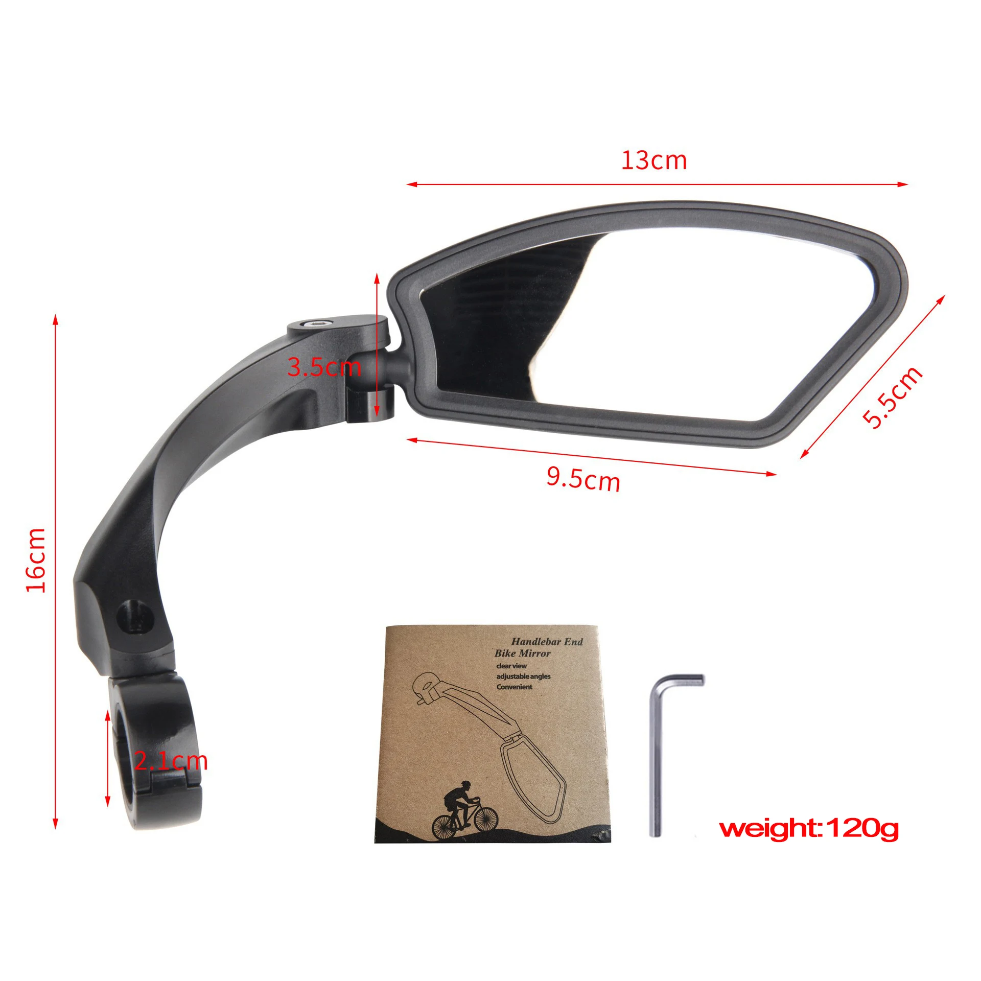 AliExpress DRCK HROS Bike Mirror Rotatable Universal Cycling Handlebar Rear View Mirrors Adjustable Wide Angle Mirror Bicycle Accessories