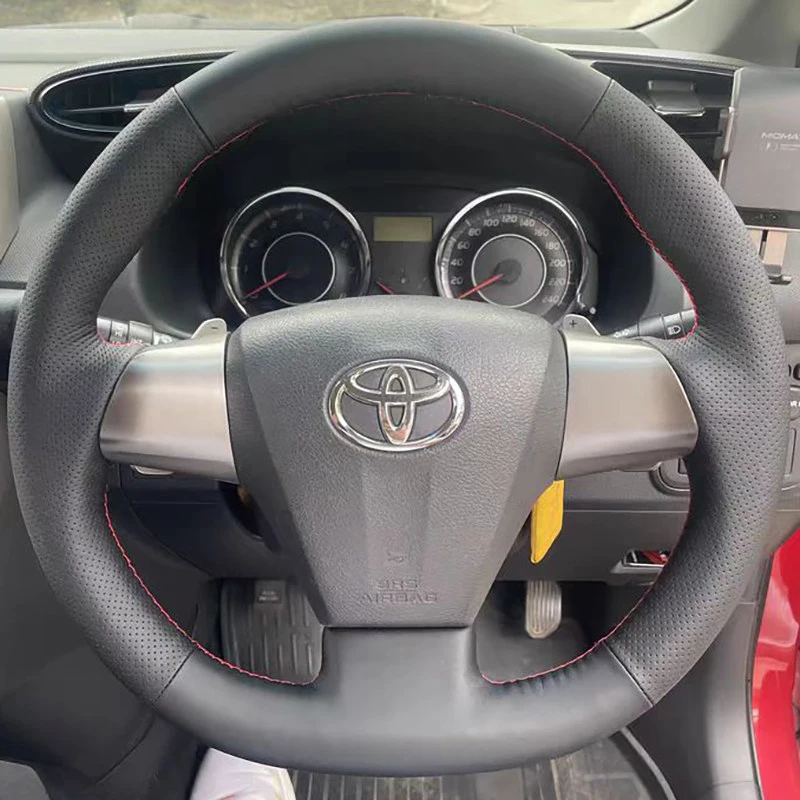 

Leather Car Interior Car Steering Wheel Cover for Toyota RAV4 2011 2012 2013 Corolla 2011 2012 2013 Car Interior Accessories