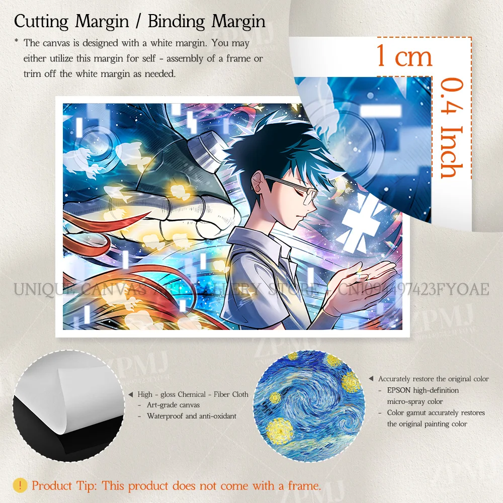 Japanische Anime Leinwand Wandkunst Digimon Digital Monsters Home Dekorative HD Druck Poster Malerei Moderne Kein Rahmen Für Wohnzimmer – Detail 4