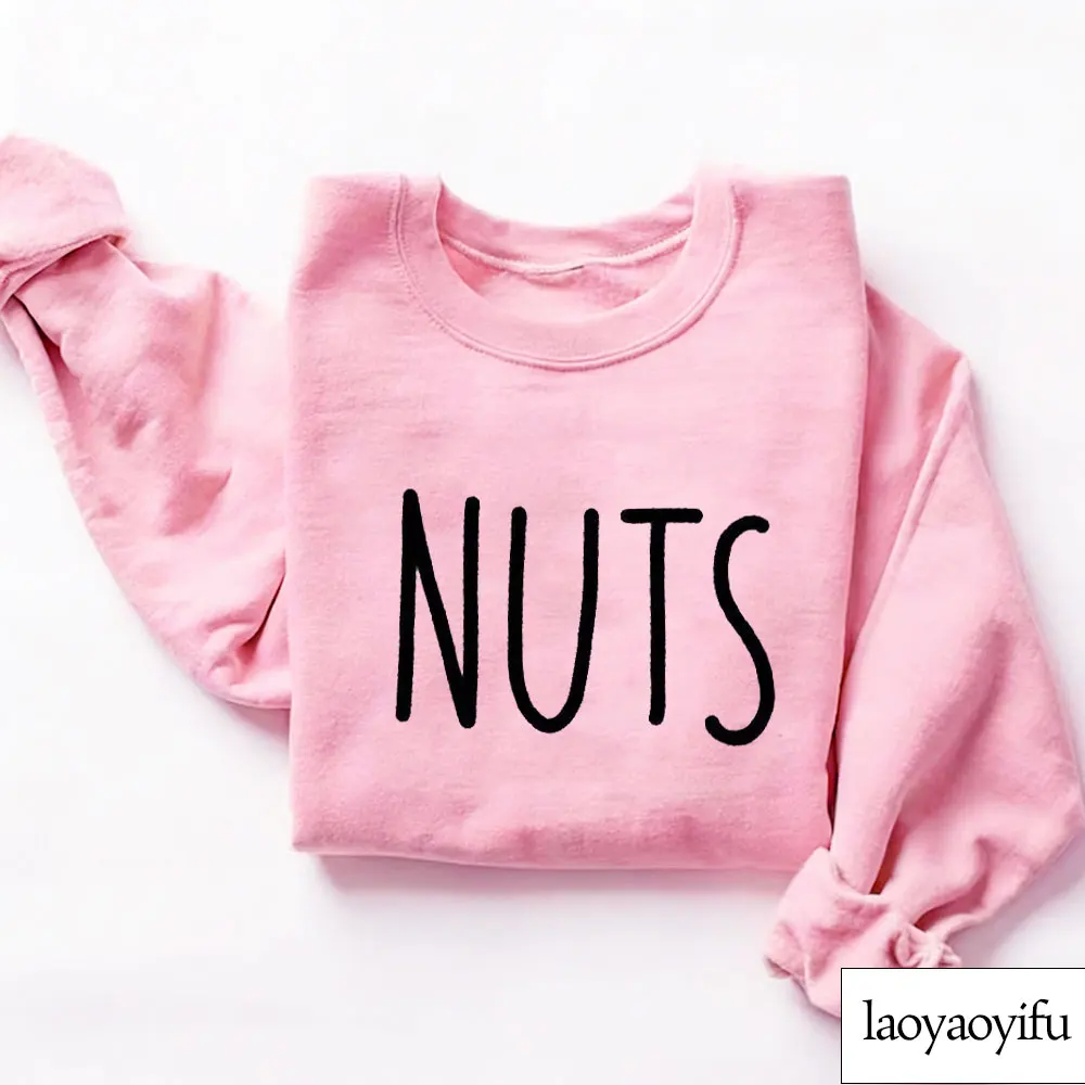 Chest and Nuts Couples Christmas Men Sweatshirt Funny Gift Humor Holiday Couple Tee Saying Print Top Hoodies Harajuku Streetwear
