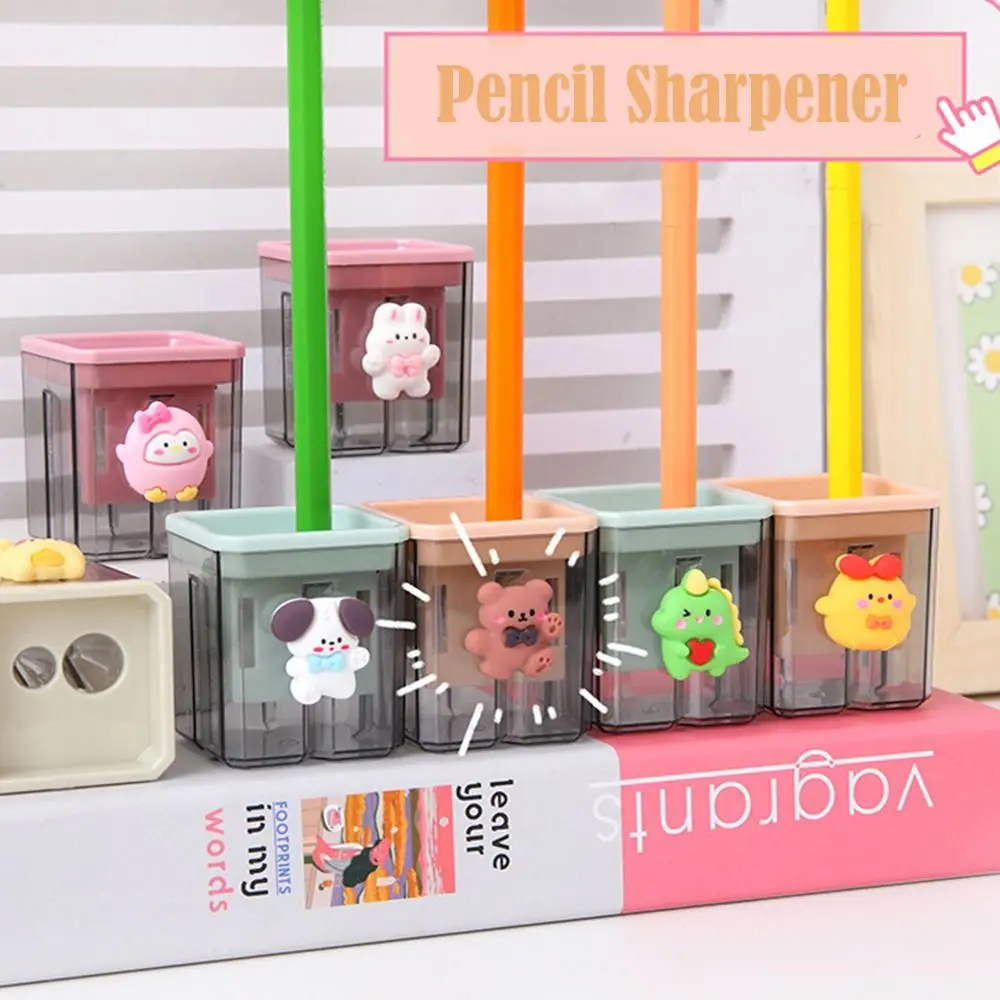 Drawing Sketching Children School Office Supplies 2 Holes Pencil Sharpener Student Stationery Pencil Cutting Tools Art Supplies