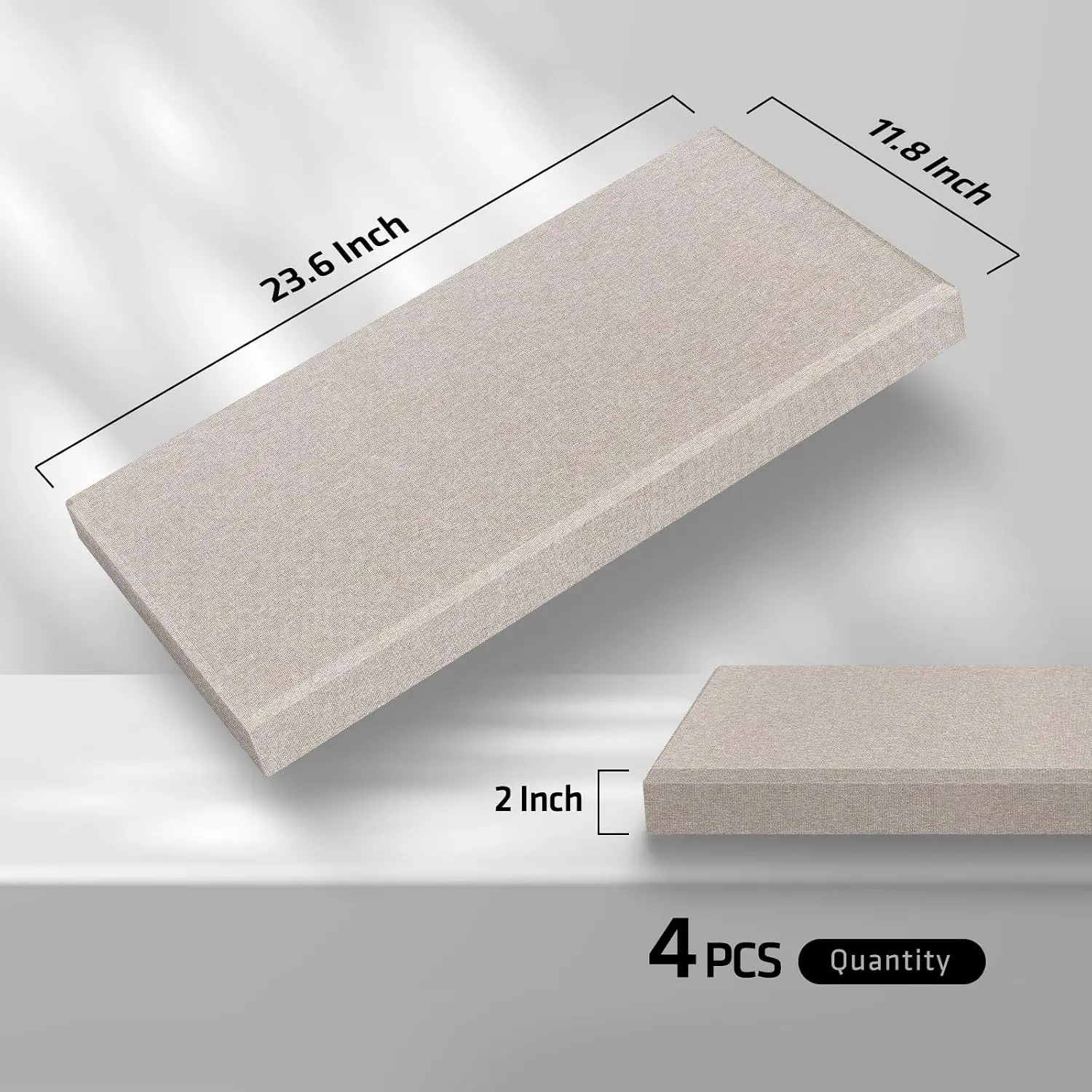 4Pcs Acoustic Panel 23.6