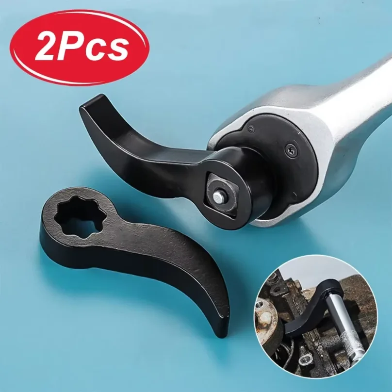 

2Pcs Car Angle Type Half Axle Disassembly Tool Drive Pry bar Adapter Bar Fits1/2 Ratchet for Disassembling Axles Repair Tool