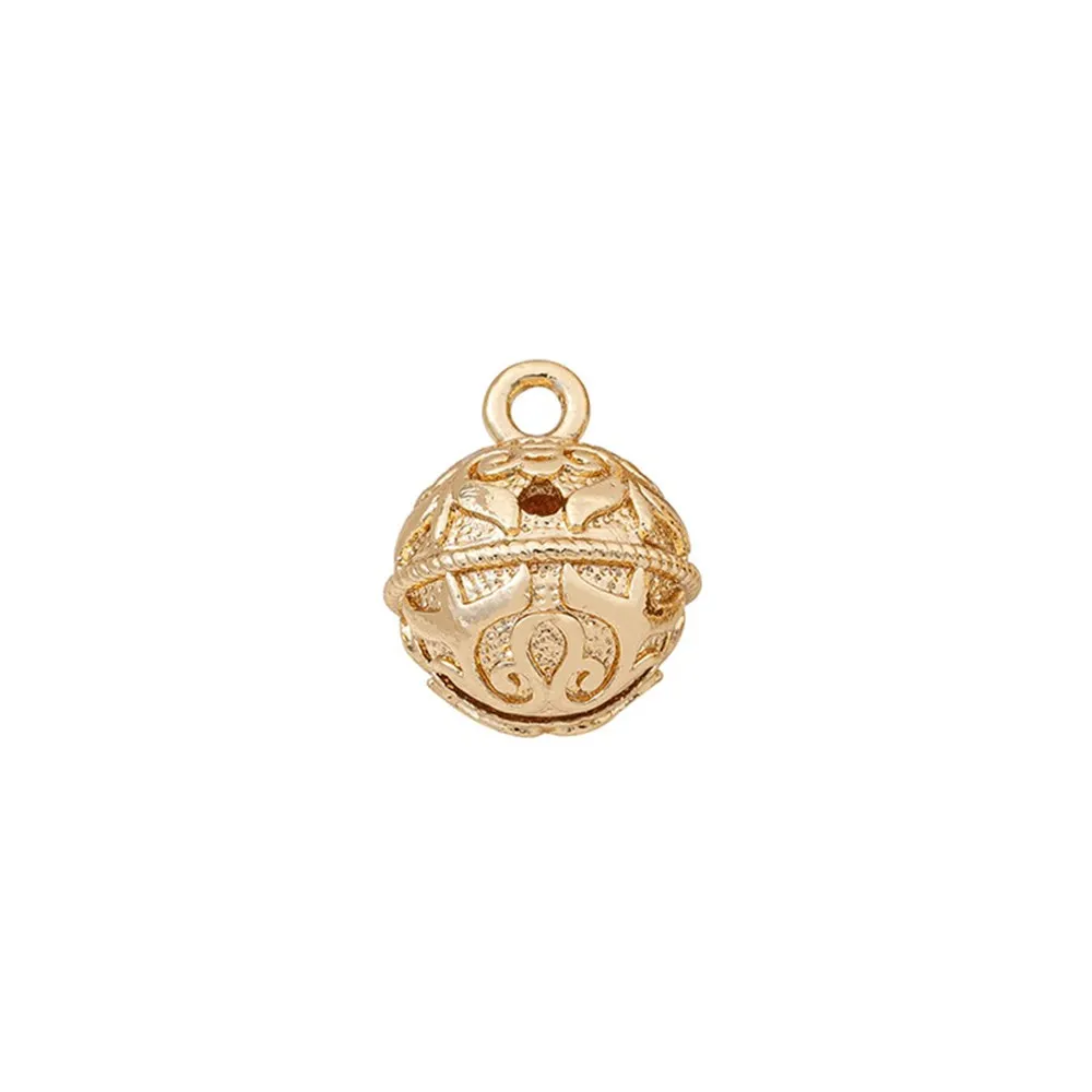 

1pcs 14K Gold-plated Bell-ringing Pendant, Diy Bracelet, Necklace, Handcrafted Jewelry, Pendant and Accessory