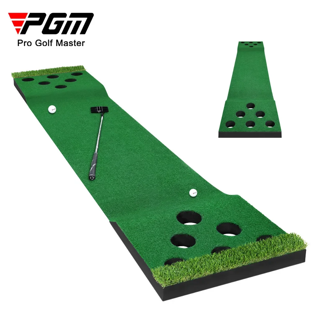 PGM indoor golf putt green multi hole practice portable trainer office/home