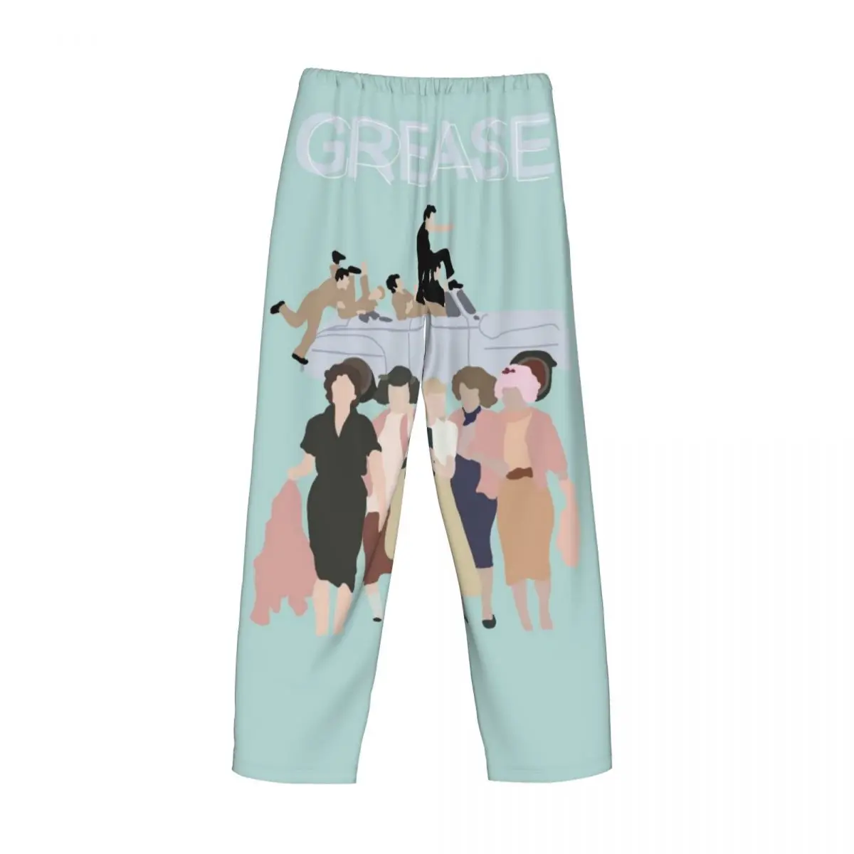 Custom Movie Character Grease Pajama Pants Men Sleepwear Lounge Sleep Bottoms Stretch with Pockets view 4