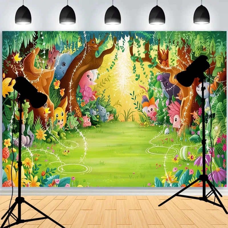 Castle Turret Ivy Cloud Wildflower Firefly Photography Background Enchanted Tree Rainbow Arch Brook Studio Backdrops CT-05