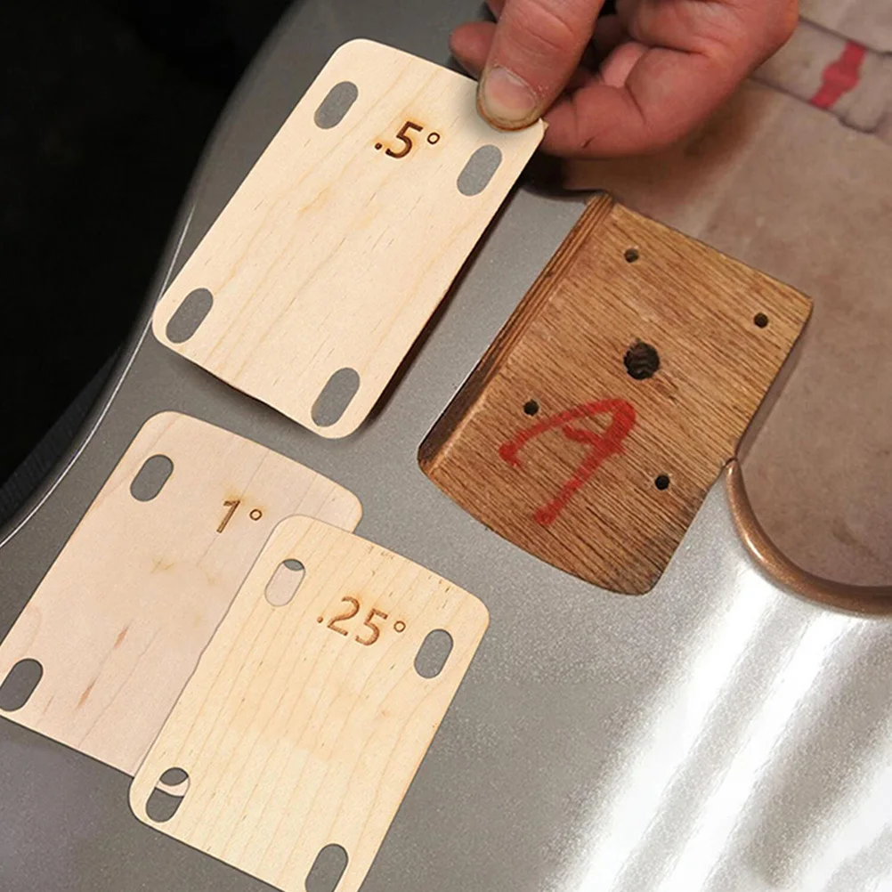 

6 Pcs Guitar Spacers Musical Instrument Accessory Bass Gasket Neck Shim Maple Shims