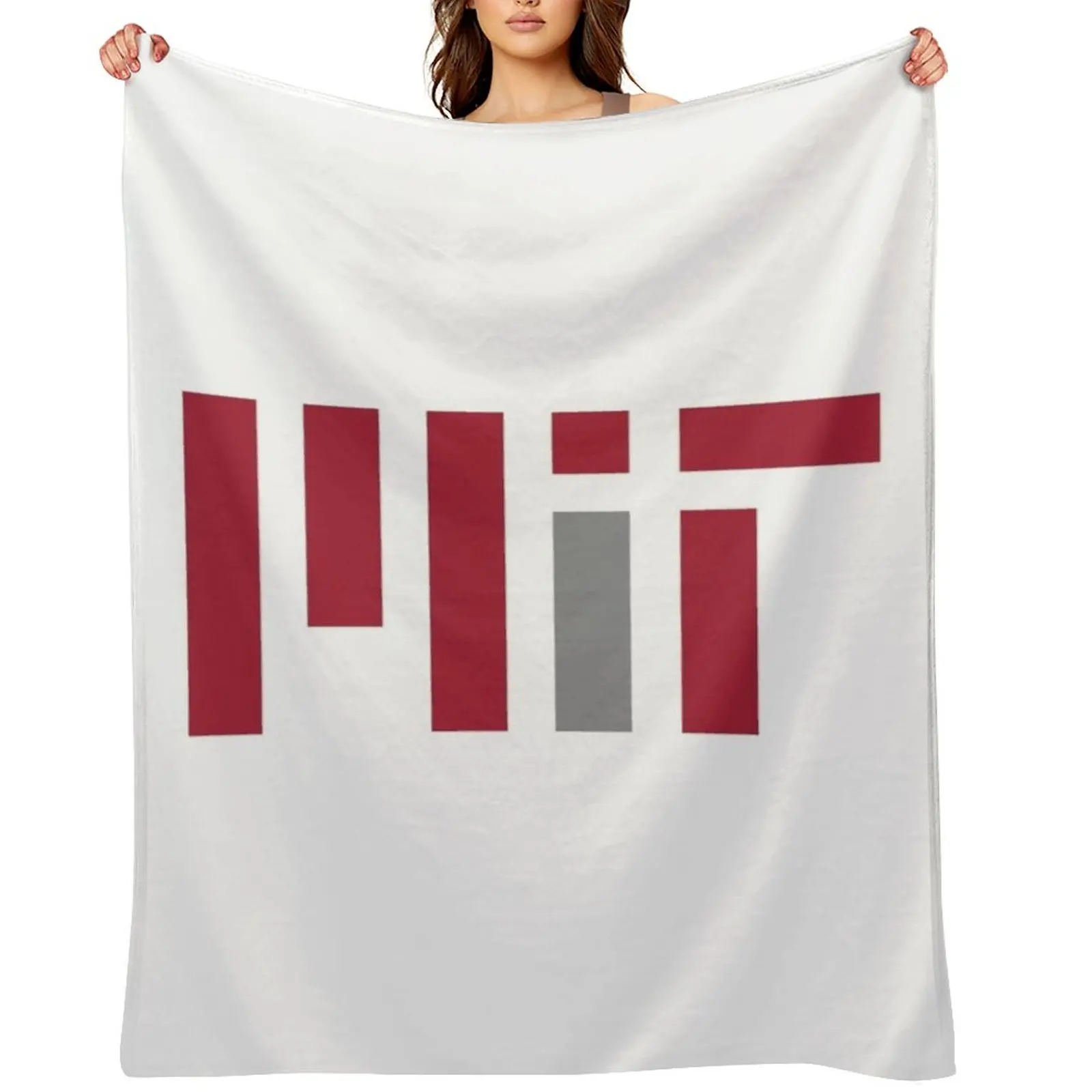 

MIT University Throw Blanket Personalized Gift warm winter Hairy Luxury St Blankets
