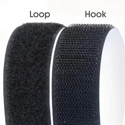 Strong Self Adhesive Hook and Loop Fastener Tape Nylon Sticker Hook Loop Adhesive with Glue for DIY 16/20/25/30/50/100mm