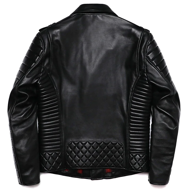 New Sheepskin Genuine Leather Jacket Oblique Zipper Fashion Motocycle Slim Jackets Soft Spring and Autum Clothing Short Coat 12 S800cd721549e452dac6c34e4a0a8e7b1f