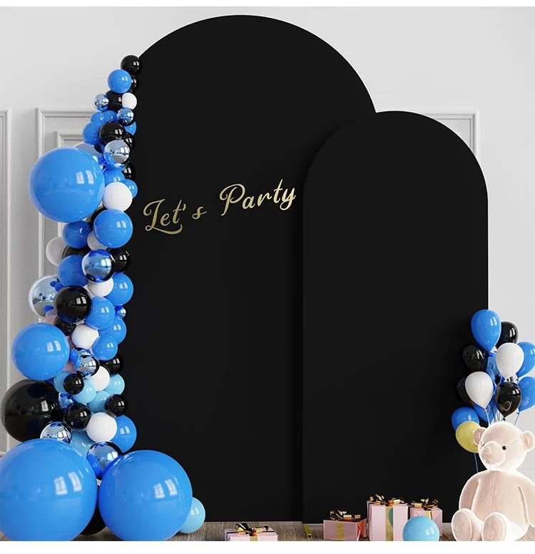 VIKAMA Einfarbiger Bogen-Hintergrundbezug, für Babyparty, Hochzeit, Verlobung, Geburtstag, Abschlussfeier, Partydekoration – Detail 11