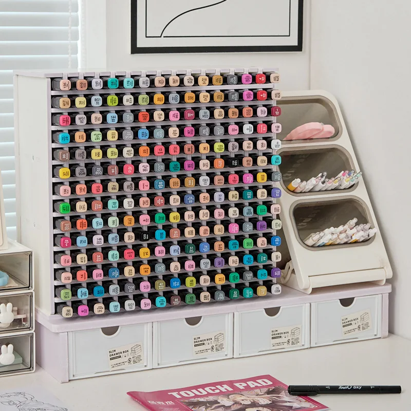 

Держатель для маркеров 135-270, большая емкость, держатель для маркеров, настольный органайзер, ящик для хранения маркеров, настольные аксессуары