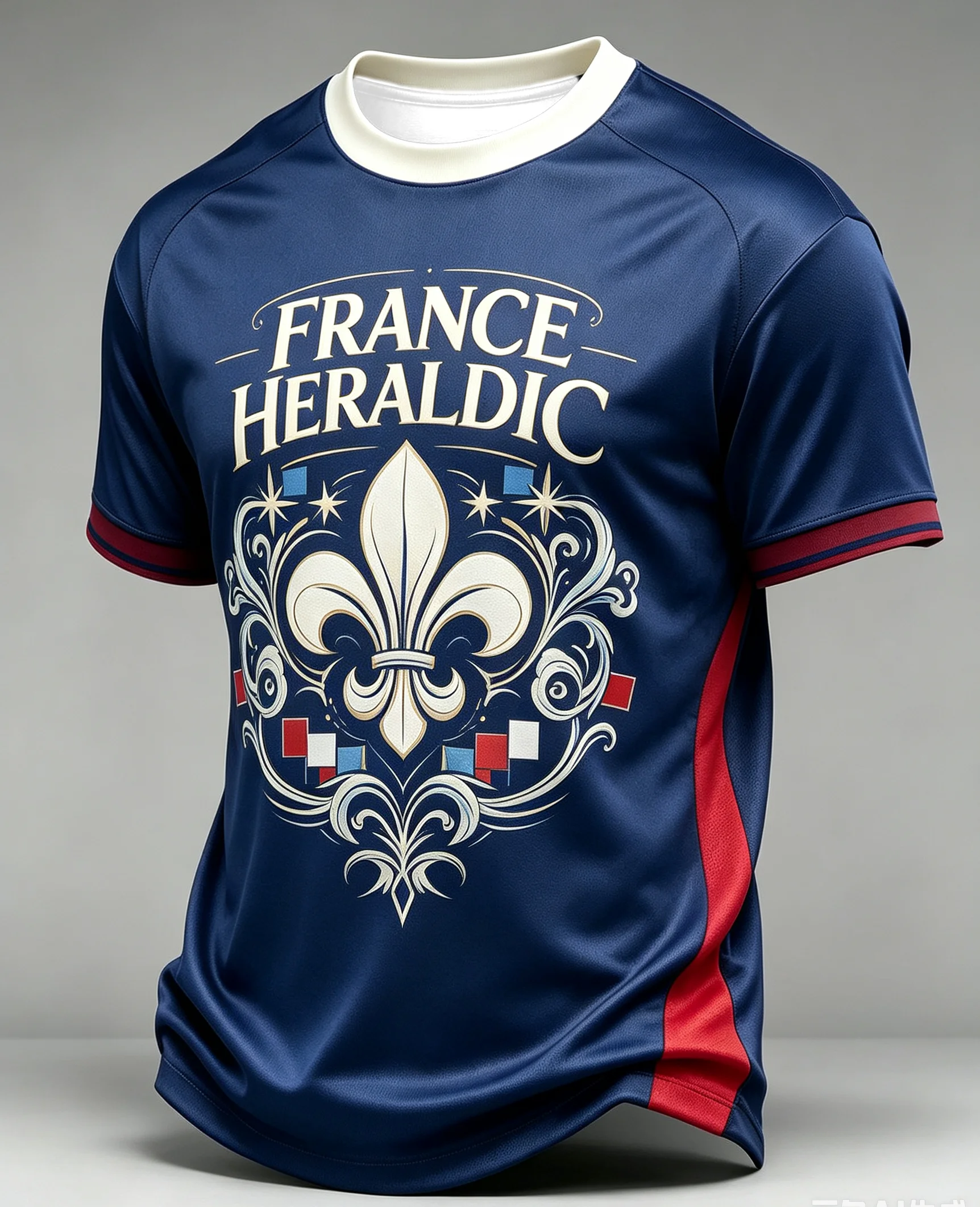 2026French Football Art Soccer Jersey Rooster Badge Eiffel Tower Print Quick Dry Breathable Sports Training Short Sleeve Uniform