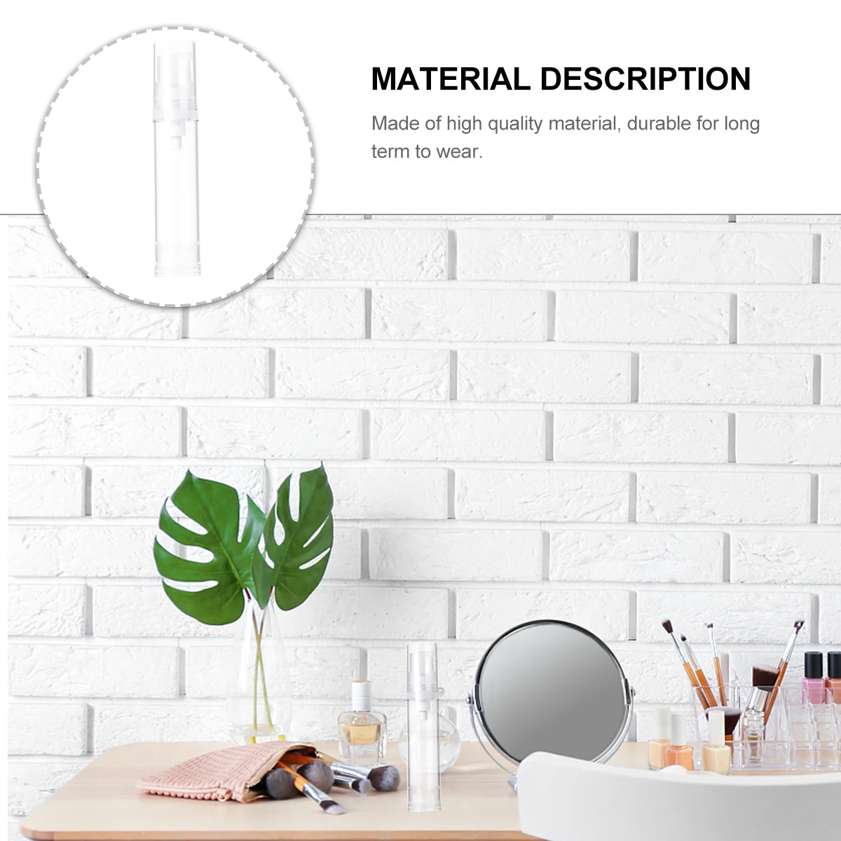 12 قطعة من زجاجات التعبئة والتغليف الفرعية شفافة وخفيفة الوزن ومتينة للسفر وغسول تخزين حاوية ضغط مفرغة للعناية بالبشرة #6