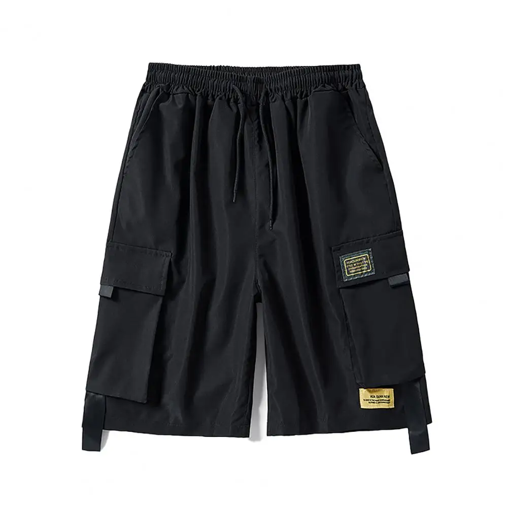 سراويل كارجو كاجوال للرجال بجيوب كبيرة ، مقاس عادي ، ملابس ركض يومية مع فستان برمودا ، طراز 90 ، موضة جديدة ، توي