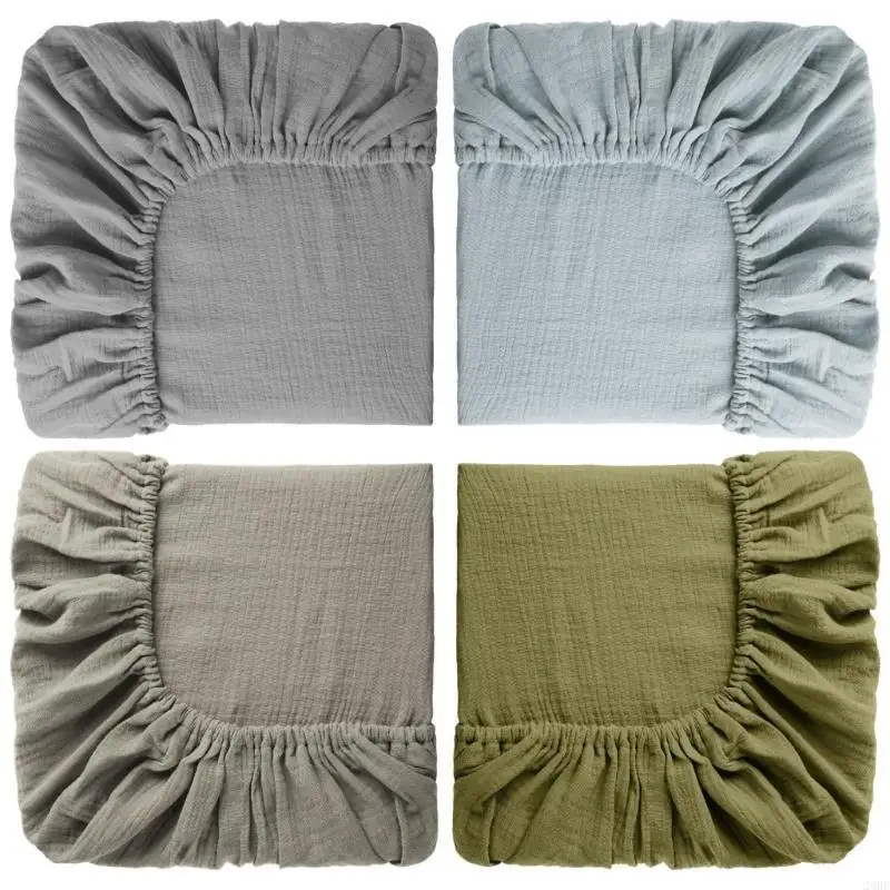 

1pc or 4pcs Baby Fitted Sheet for Crib Unisex Changing Pad Sleeve Bed Cover 24BE