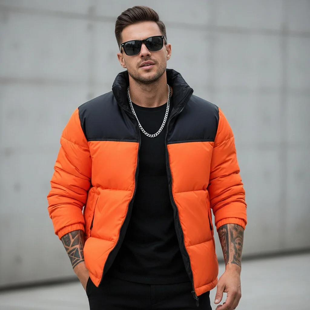 

2025 Mens White Duck Down Jacket Snow Skiing Warm Thick Puffer Jacket Male High Quality Stand Collar Thermal Winter Parka Coats