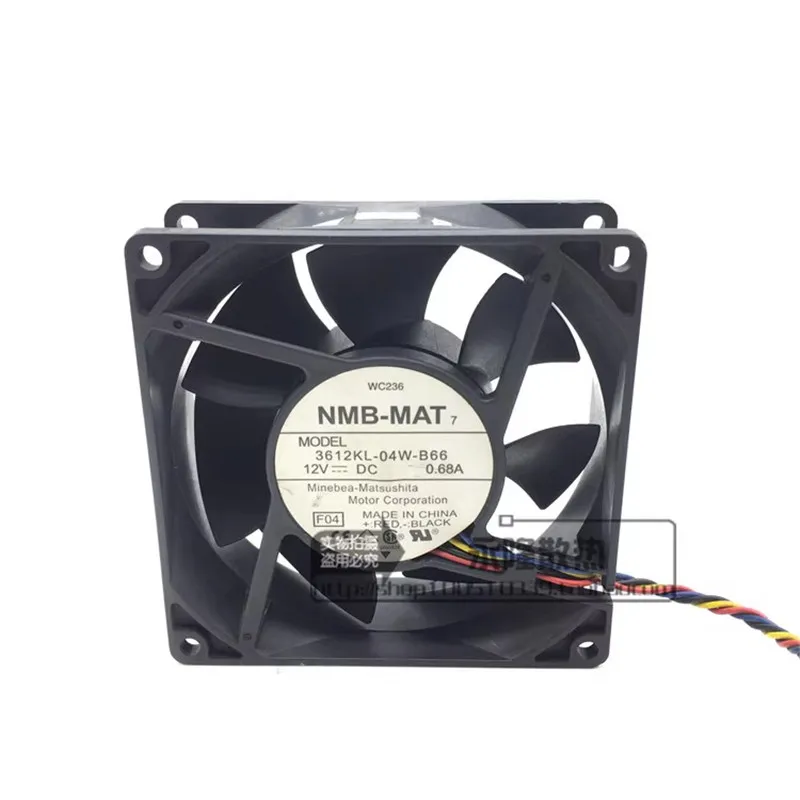 Authentic 92 * 92 * 32MM 9CM 12V 0.68A 3612KL-04W-B66 server chassis cooling fan