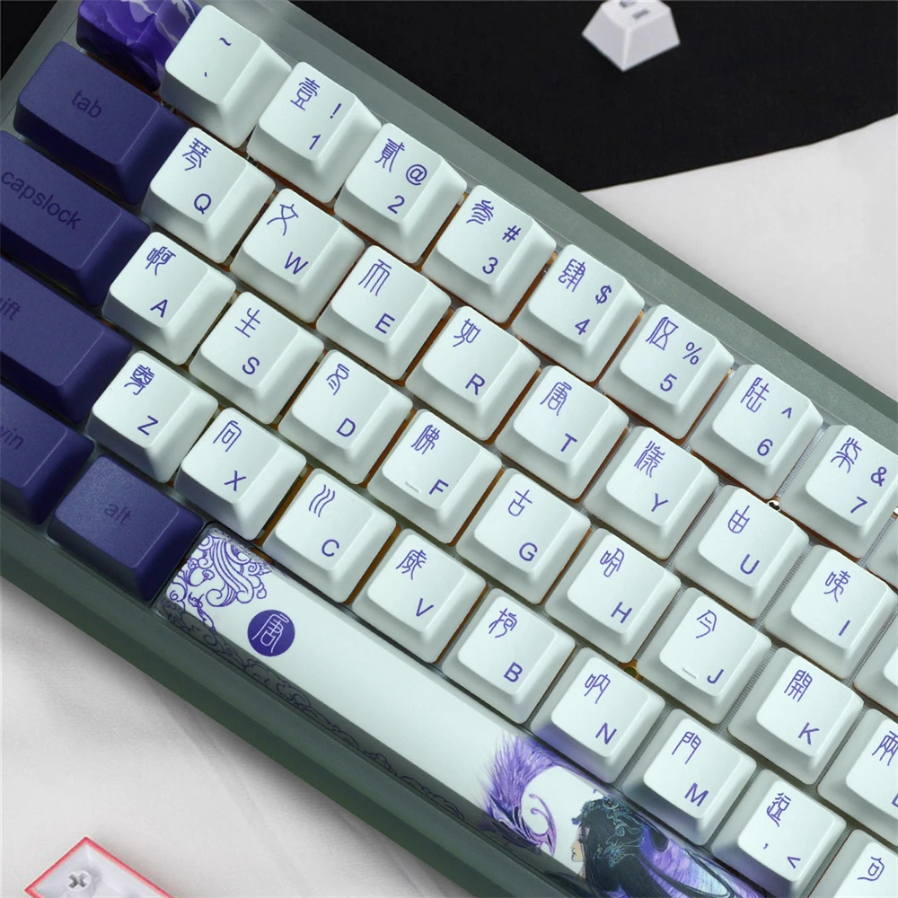 

68 Keycap PBT OEM Height Five-Sided Sublimation Compatible GH60/GK64/GK61/68/87/104/108 Mechanical Keyboard Cherry MX Switch