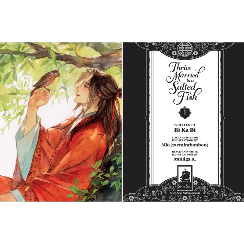 Three Married Salted Fish Novel Book, Romantic Comedy Fiction Story, Slice of Life Romance Print Book