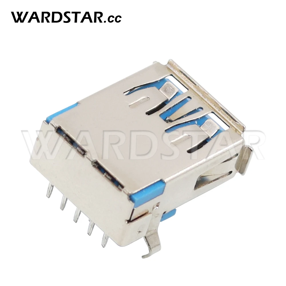 10Pcs USB 3.0 Type-A Female 9 Pin DIP Socket Connector