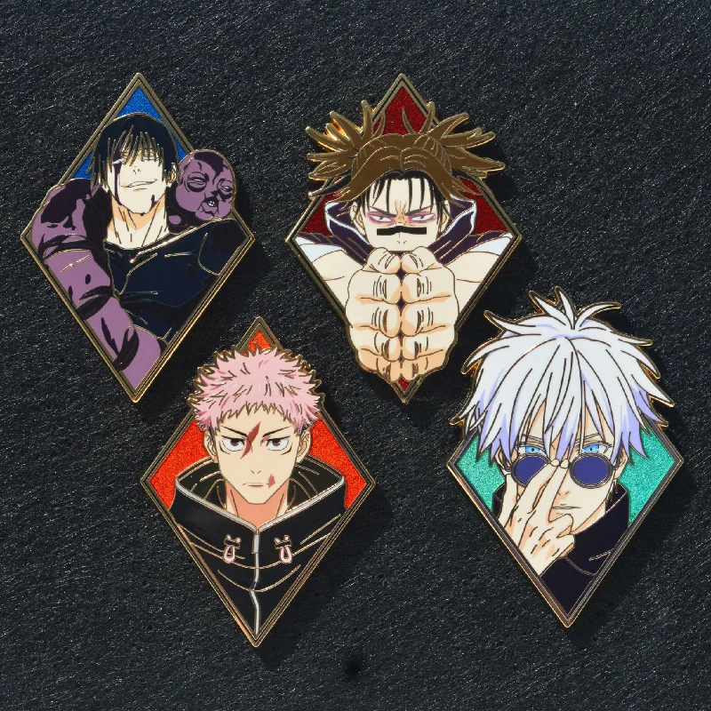 Anime Jujutsu Kaisen Enamel Pins Inumaki Toge Fushiguro Megumi Brooch Clothes Backpack Lapel Badges Fashion Accessories