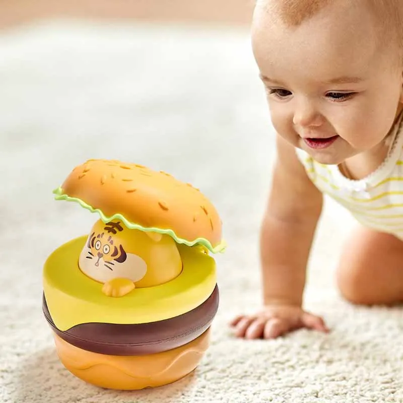 Super Cute Mini Hamburger Car Toys Dla Dzieci Bezwładność Pull Back Car Press Gliding Cartoon Animal Car Puzzle dla dzieci Zabawki Prezenty