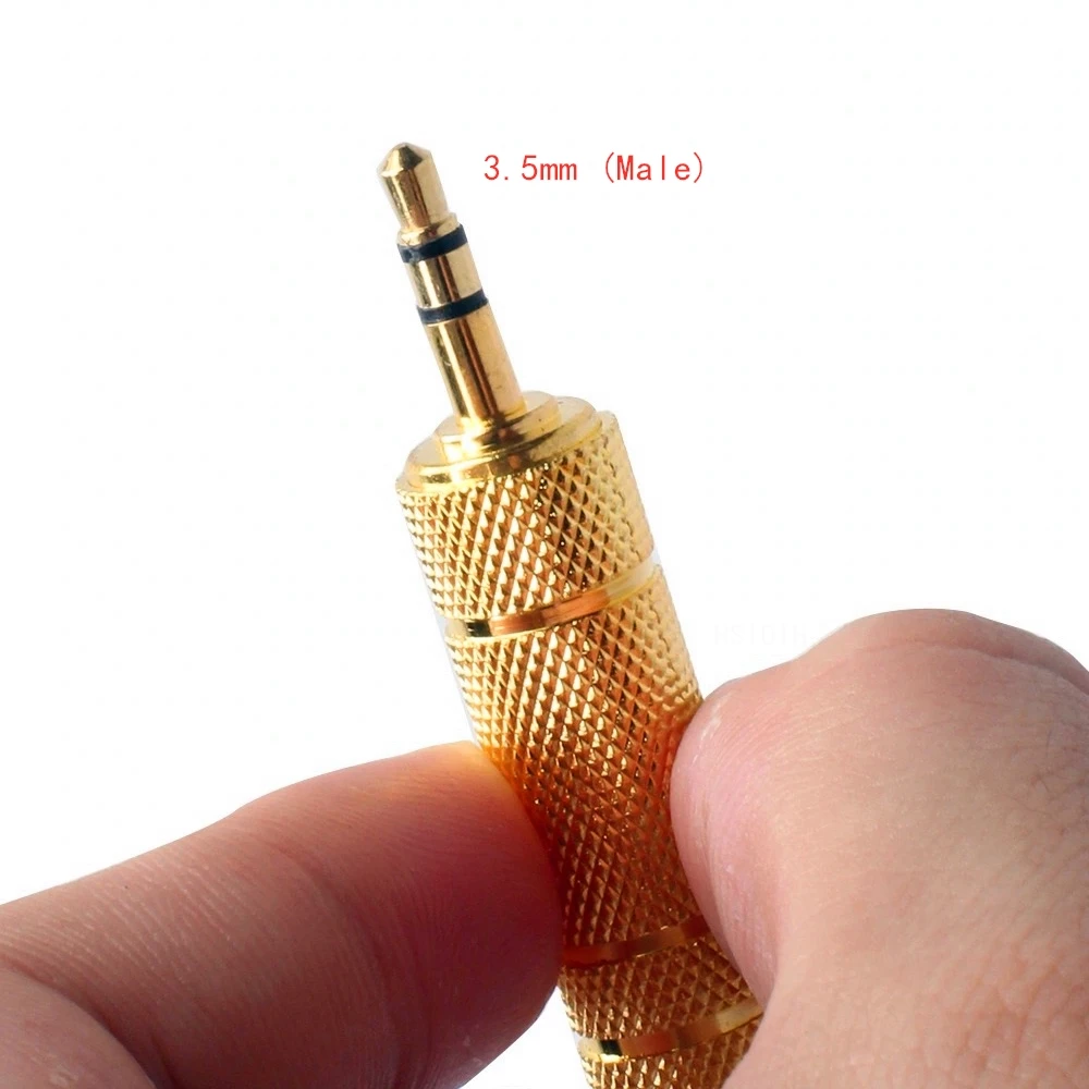 6.5 mm Male to 3.5 mm Headphone Adapter  FemaleWear-resistant Jack Converter Audio Plug Easy Installment Gold Plating Process