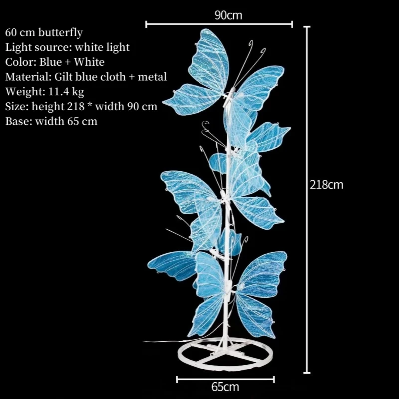 Wedding Ceiling Light Butterflies LED Lace Lamp Romantic Creative Hanging Butterfly Road Load Walkway on Party Stage Lights