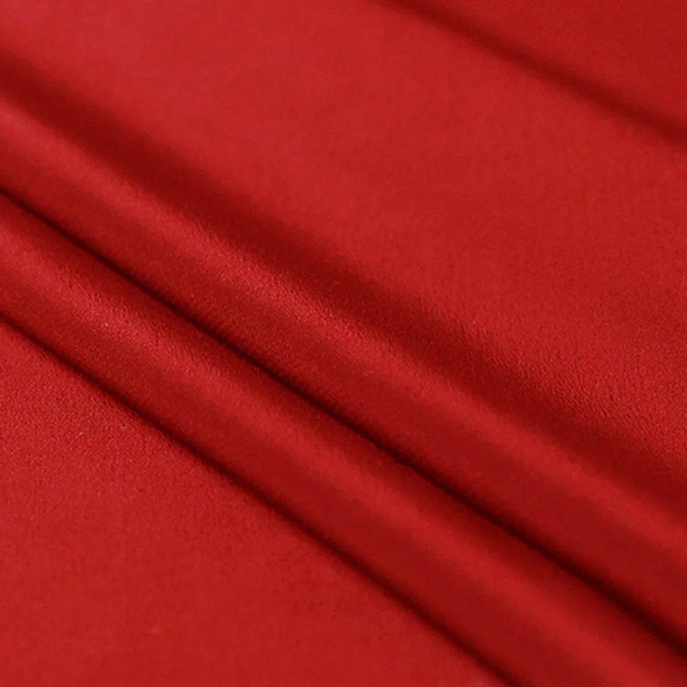 

100% SILK CREPE DE CHINE 114cm width 12momme Natural Mulberry Silk Fabric DIY Matt Color Women Evening Dress China Red NO 01