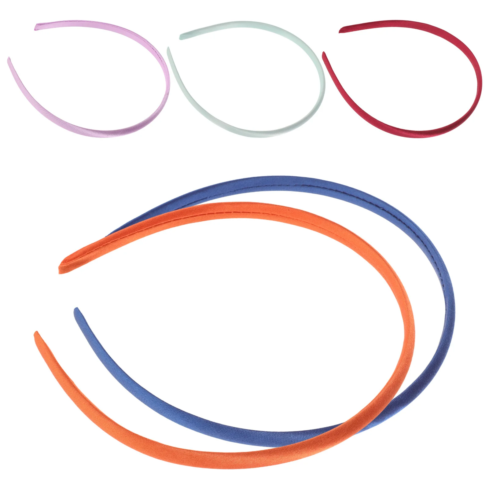 5 قطع من عصابات الرأس العصرية للنساء، مادة قماش ناعمة ملونة، تصميم غير قابل للانزلاق لعصابة رأس الشعر السميك أو الرقيق #6