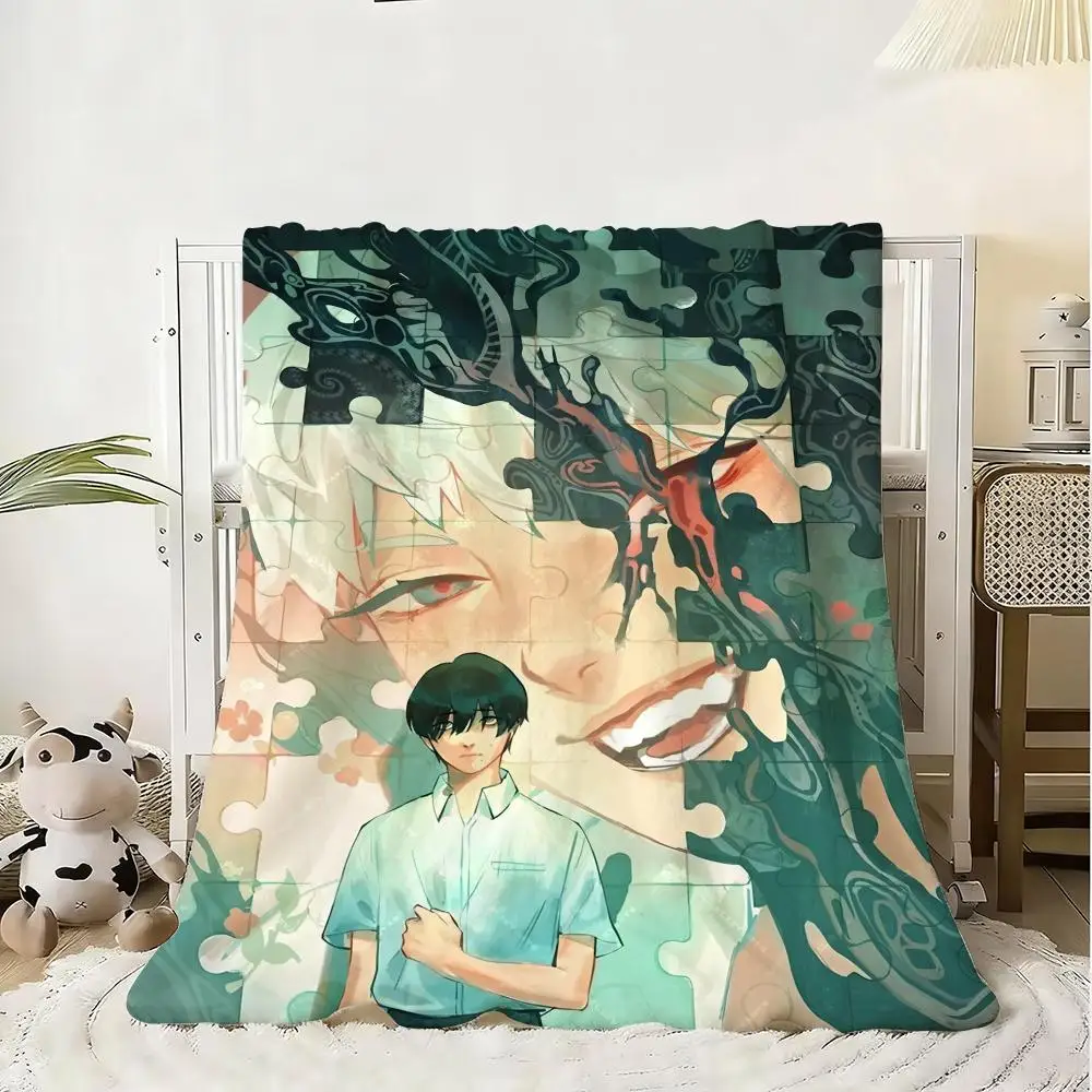 The Summer Hikaru Died Throw Soft Flannel Blanket Warm Knee Skin-Friendly Throw for Sofa Office Bed Traveling Winter Oversize