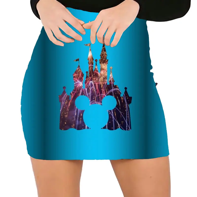 Zomer Merk Nieuwe Disney Brand Stitch Minnie Mouse 3D Gedrukt Meisjes Exquisite Micro Stretch Slim Sexy Butt Lift Rok 2022