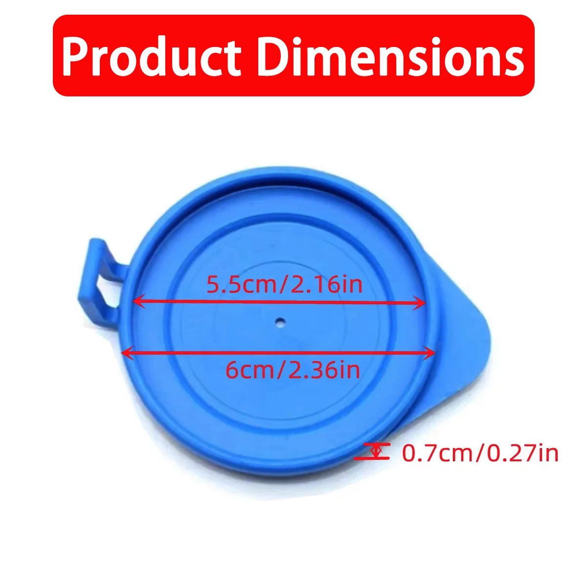 PINMOAP غطاء خزان السوائل لغسالة الزجاج الأمامي للسيارة مناسب لسيارة لاند روفر ديسكفري غطاء زجاجة ماء LR002266 1/5/10 قطعة