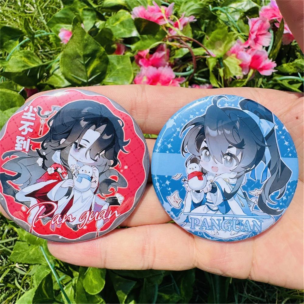

58mm Anime Judge‌ Chen Budao Wen Shi Cosplay Costumes SPTE Tin Plated Pin Badge Accessories Pendant Prop
