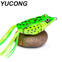 YUCONG 1PX Soft Frog Bait 4.5g-8g-13g Silicone Fishing Lure Rubber Jump Frog Wobblers Floating Jigging Swimbait Snakehead Pesca