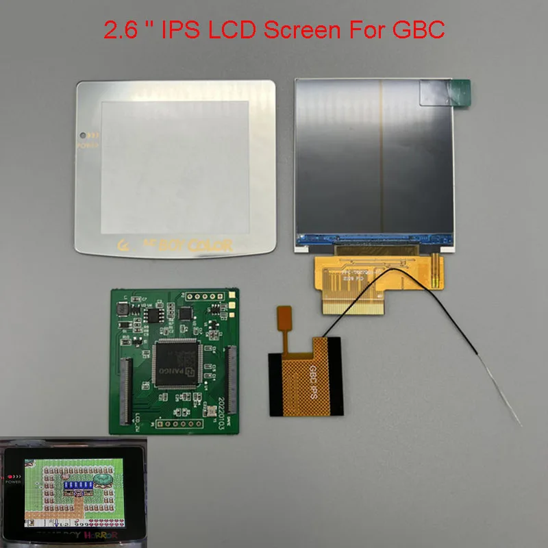 

2023 2.6 " IPS LCD Screen For Gameboy Color GBC Highlight Brightness LCD point-to-point display