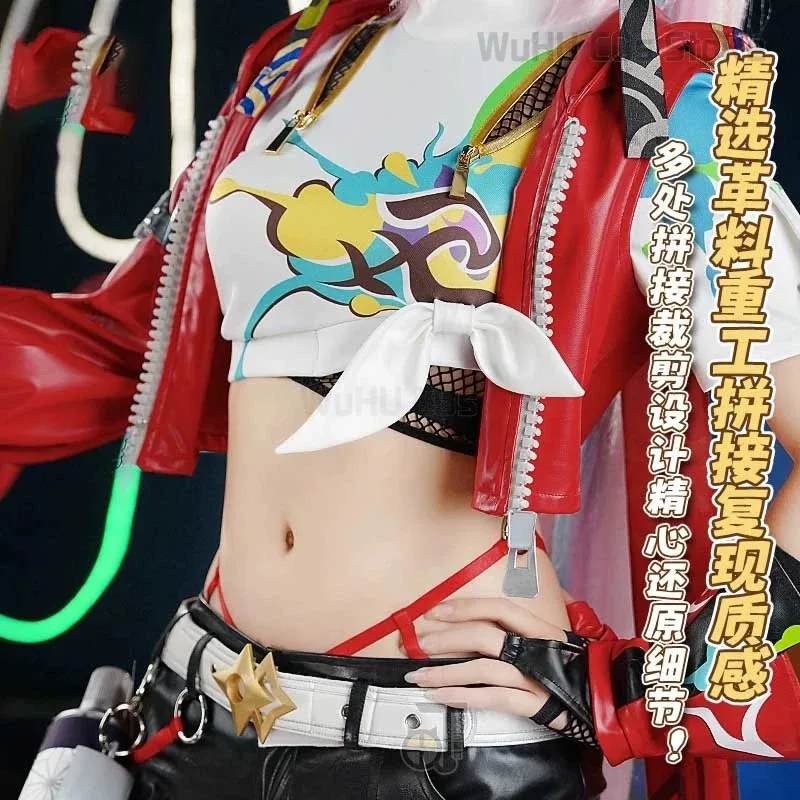 Rappa Cosplay Costume disfraz Star Rail Ranha Uniform Wig Game Anime Halloween Christmas Party Honkai Roleplay Outfita;k6;8',