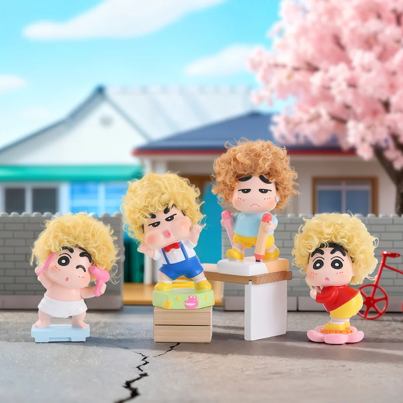 New Crayon Shin-Chan Afro Series Cartoon Anime Figure Model Doll