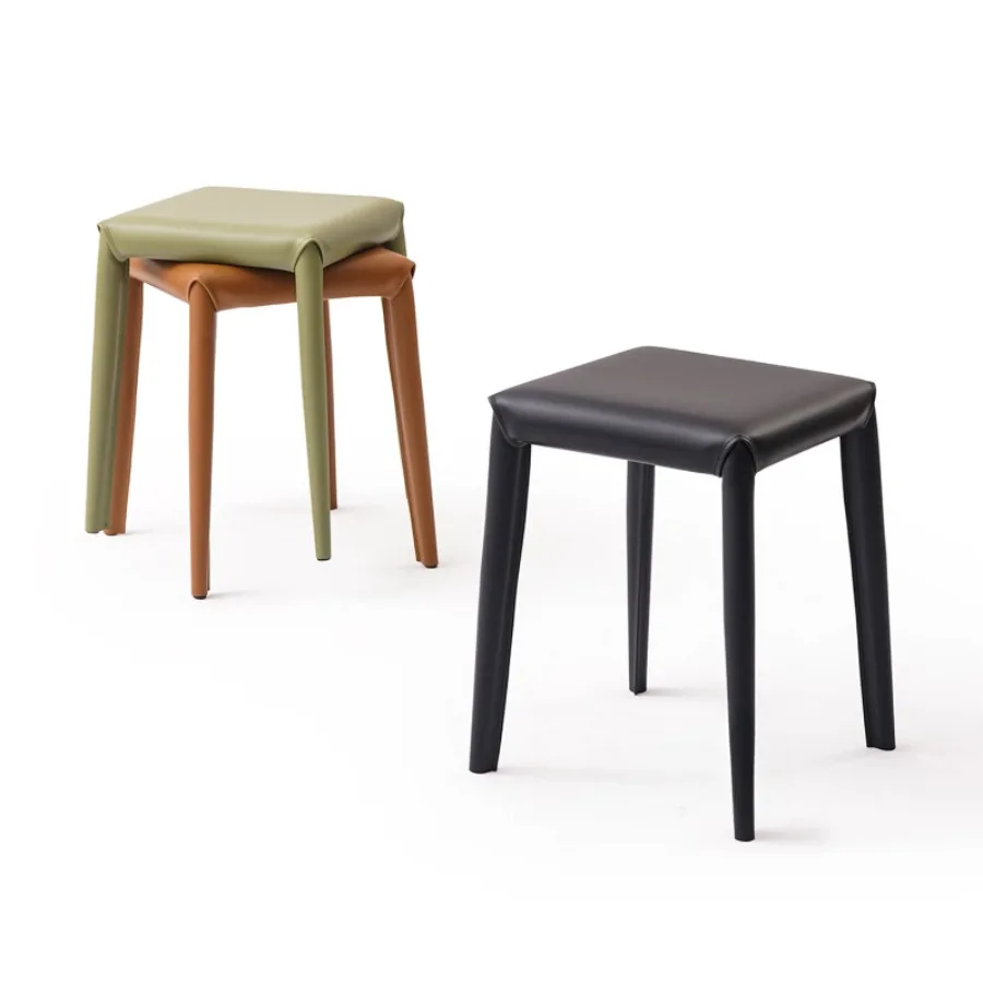 Italian Minimalist Vanity Stool Stackable Elegant High-end Vanity Stool Model Home Furniture Sgabello Per Trucco ZY40HZD